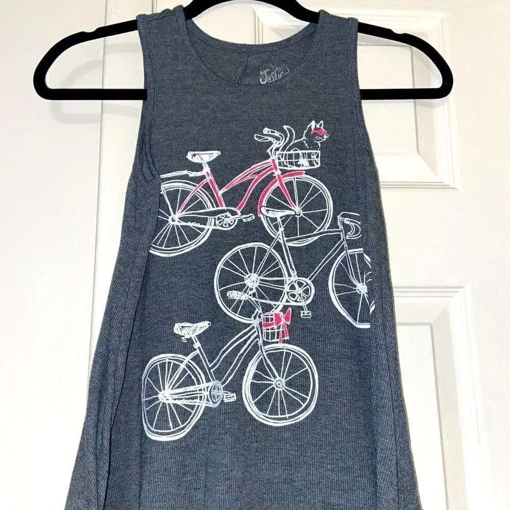 Justice flowy graphic tank top